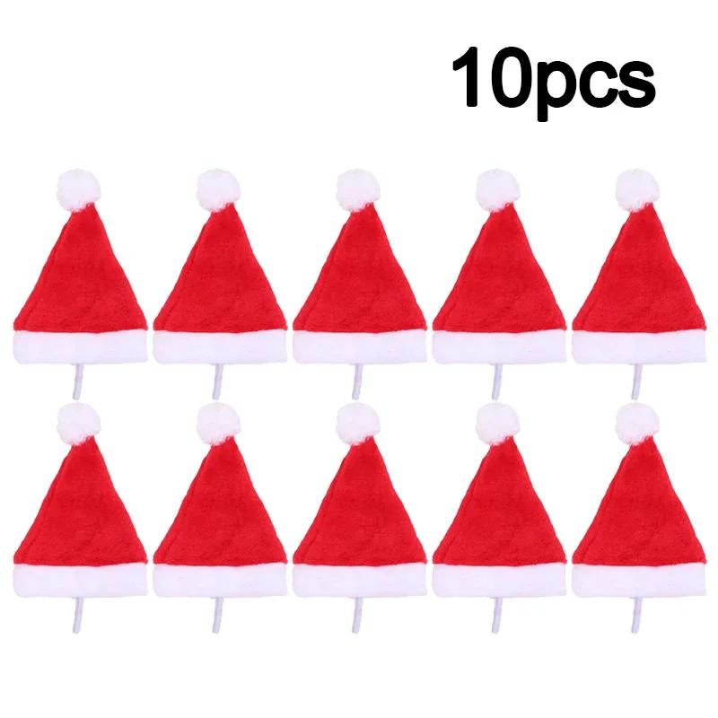 Festive Pet Santa Hat Red Soft Plush Christmas Cap for Dogs Cats Holiday Costume Accessory Cute Photo Props Christmas Decoration