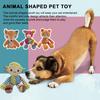 Pet Plush Toy Bite Resistant Interactive Dog Squeaky Toy Cute Animal Shaped Pet Chew Toy Pet Supplies