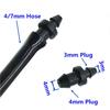 1/4 Inch to 1/8 Inch Hose End Plug Agriculture Irrigation Water hose connector Water Seal Closure Connector 100 Pcs