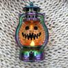 Yousheng Halloween Pumpkin Lantern Spooky Pumpkin Lamp with LED Candle Vintage Decorative Pumpkin Light for Festive Party Porch Mantel Decoration