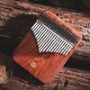 Kalimba 17 Keys Note Professional Music Keyboards Portable Wood Kalimbas Yoga Meditation Small Instrument for Initiants Fingers Piano Accessory