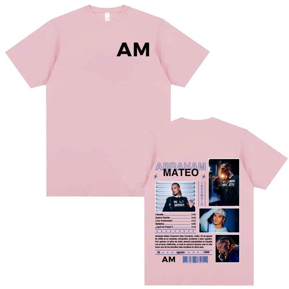 Rapper Abraham Mateo Tour 2025 Graphic Tshirt Unisex Women Clothing Hip Hop High Quality Oversized Tshirts Short Sleeve Tee Shirt