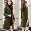 New Spring and Autumn Woolen Coat Female Long Large Size Thick Women Woolen Jacket Slim Lady Clothing Women's Coats