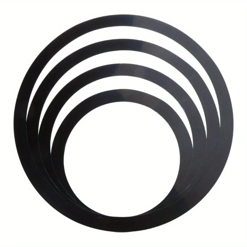 

1Set Percussion Accessories Mute Pads for Drums Tone Control Drum Mute Rings Drum Muffler Rings Drum Silencers чёрный
