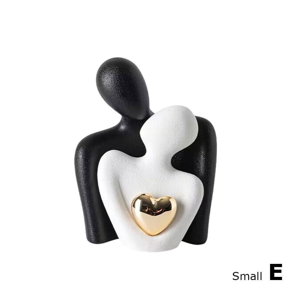 

Abstract Romantic Love Hugging Couple Statue Bedroom Decor for Couples TV Stand Living Room Decorative Artwork