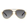 Prada Triangle Logo Pattern Metal Pilot Sunglasses Women sunglasses Gold PR73ZS5AK5W1