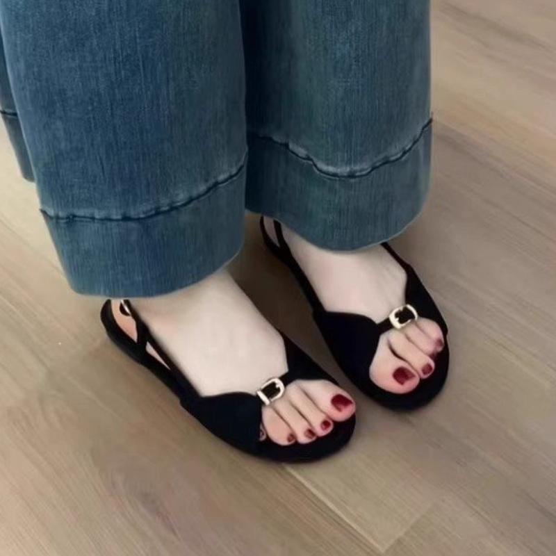 Fashion Flats Women's Sandals Casual Cozy Shoes Fashion Dress Summer Slippers 2025 Woman Beach Slides Walking New Sandalias De Mujer