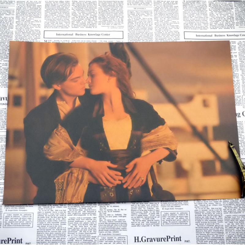 Titanic Retro Kraft Paper Poster for Bedroom or Bar Decor