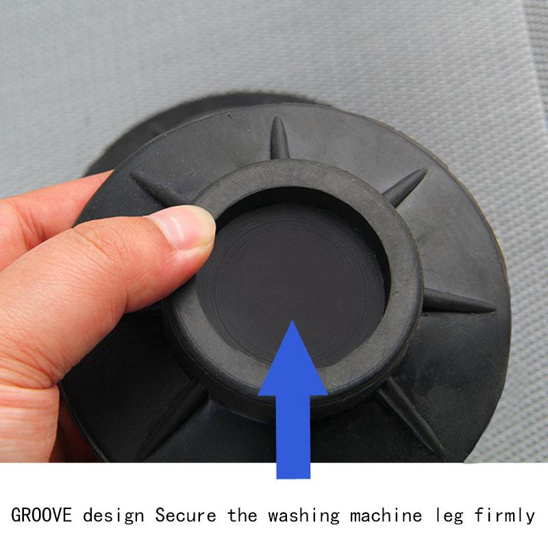 Anti Vibration Feet Pads Rubber Legs Slipstop Silent Skid Raiser Mat for Washing Machine Support Dampers Stand Non-Slip Pad