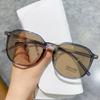 Luxury Design Photochromic Glasses Men Women Square Oversized Myopia Short-Sighted Eyeglasses Outdoor Color Changing Eyewear