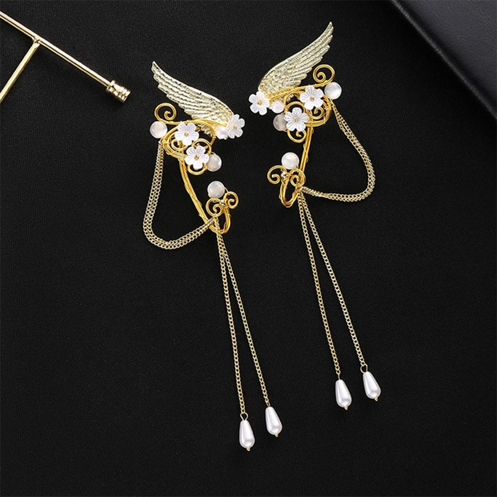 Angel Wings Fairy Earrings for Women Non-Piercing Earrings  for Halloween Christmas Wedding Party