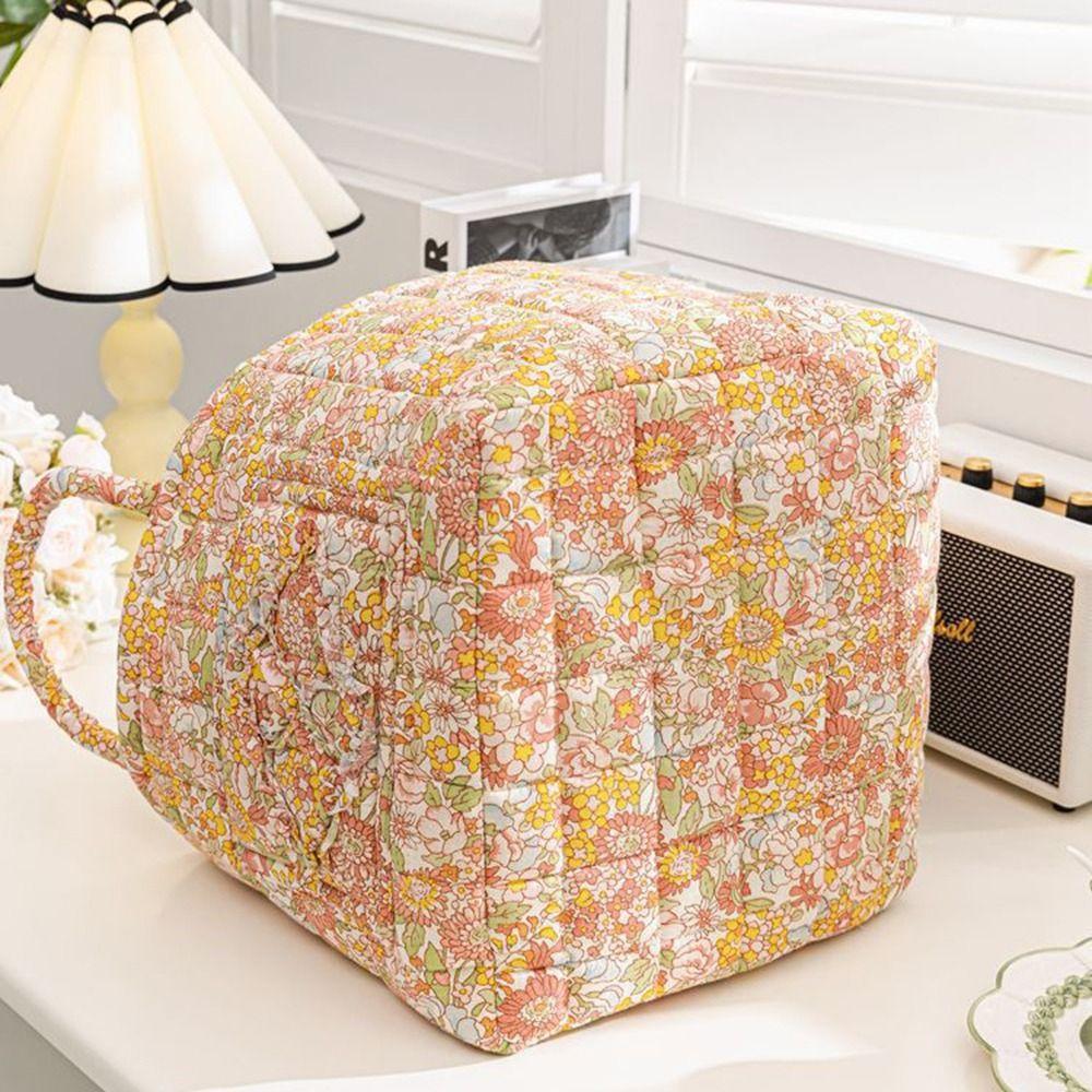 Pastoral Style Fabric Storage Basket Stackable Sundries Storage Organizer Picnic Basket  for Home