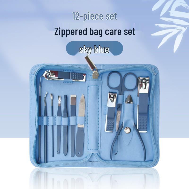 Stainless Steel Manicure Nail Clipper Set - Complete Grooming Tools Kit