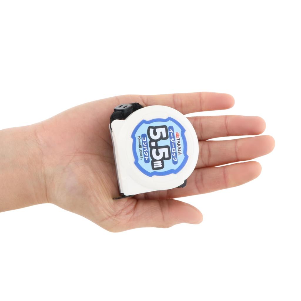 Takagi Easy Lock Convex Compact 19mm x 5.5m Measuring Tape Measure (x 5)