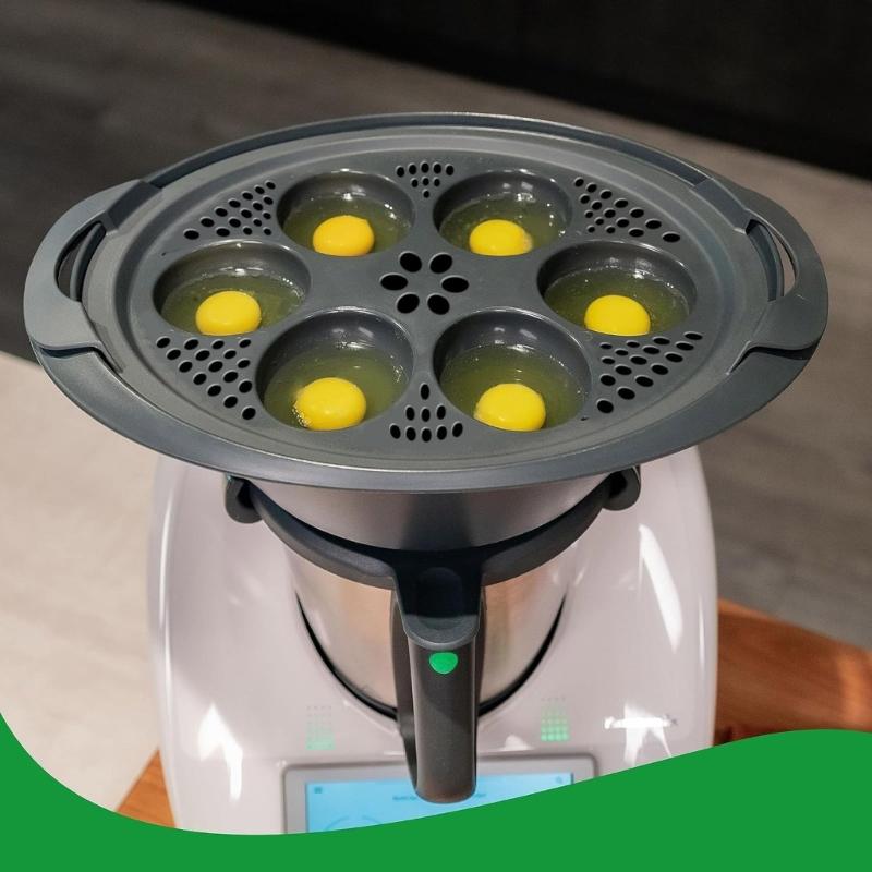 Nonstick Food Grade Eggs Mold For Air Fryers Oven Use Eggs Poacher Cups with Removable Handle Baking Accessories
