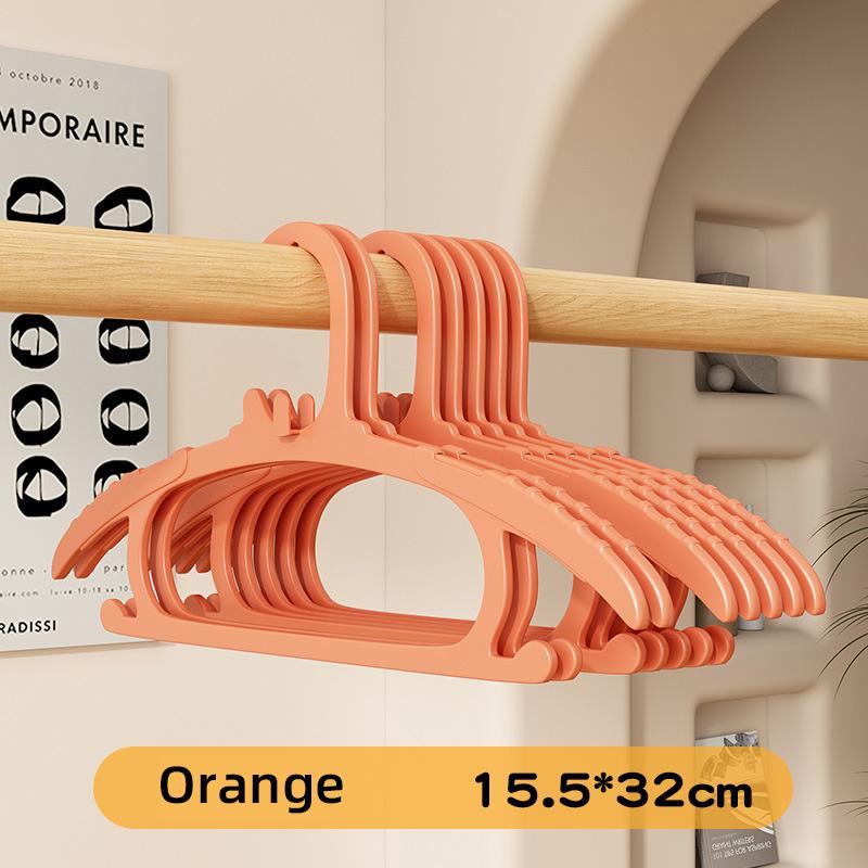 Children's Clothes Hanger Anti Slip Penguin Style Children's Clothes Hanger, Small Baby's Home Seamless Clothes Hanger 10pcs