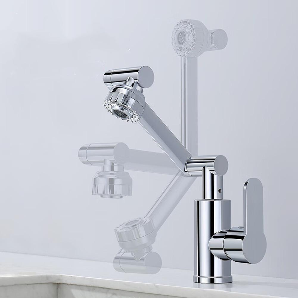 360° Rotating Robotic Arm Faucet Hot and Cold Water Universal Faucet Rotating Faucet  Kitchen Sink