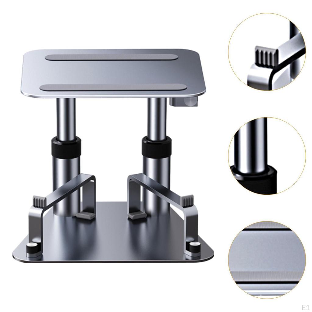 Laptop Riser Holder Support AntiSlip Metal Bracket Aluminum Alloy Height Adjustable Notebook