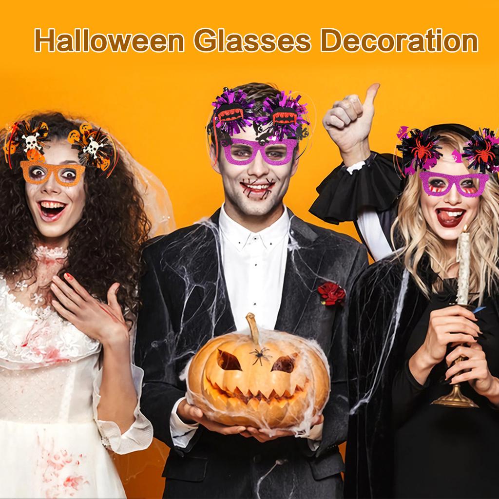 Halloween Glasses Fancy Skull Festive Party Eyeglasses Photo Props Celebration Festive Party Decors