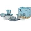 Aglaia Raindrop Series Glass Dinnerware Set