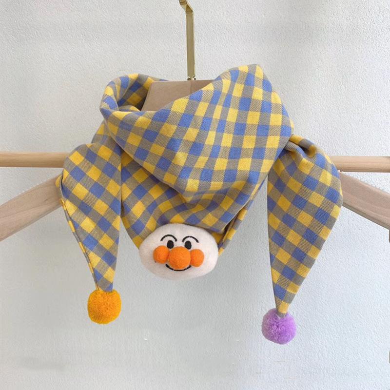 Bomull Baby Triangle Skjerf Høst Vinter Varmt vindtett halstørkle Barn Munnhåndkle Søt tegneserie Gutter Jenter Barneskjerf