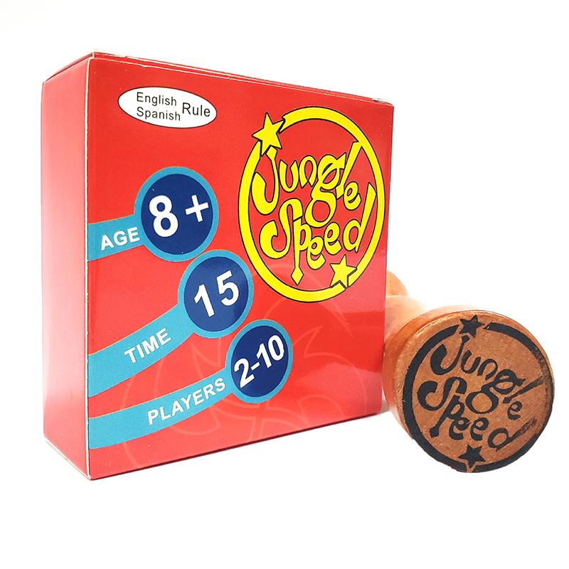 Domowa rozrywka Akcesoria DIY Gra planszowa Jungle Brązowy żeton z drewna Run Fast Pair Forest Speed Party Cards Game