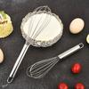3 Stück handlicher Schneebesen aus Edelstahl, modernes und einfaches Backwerkzeug, Ei- und Sahneaufschläger, geeignet für Backen, Kuchendekoration und gewerbliche Küchen