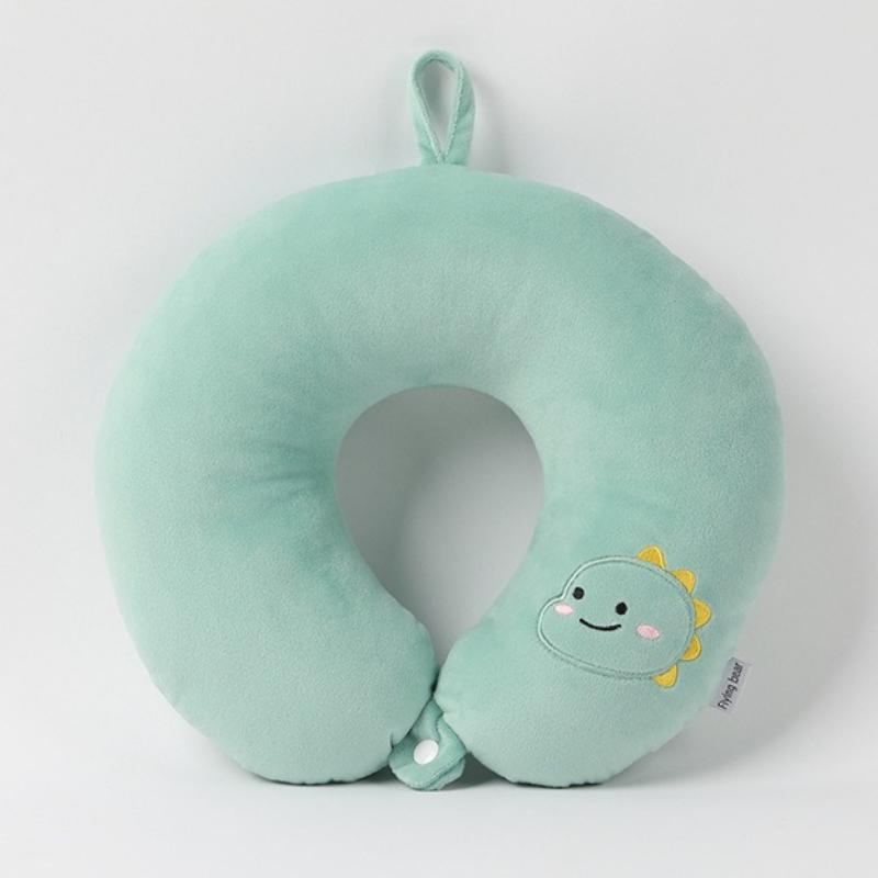 Cartoon Dinosaur U-shaped Pillow Travel Portable Plane Pillow Office Nap Neck Pillow