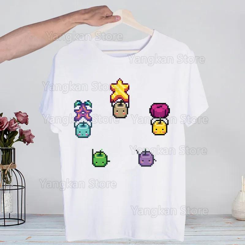 Trička Stardew Valley Vtipná Hip Hop Letní Dámská Pánská Trička Streetwear Ulzzang Harajuku Tričko