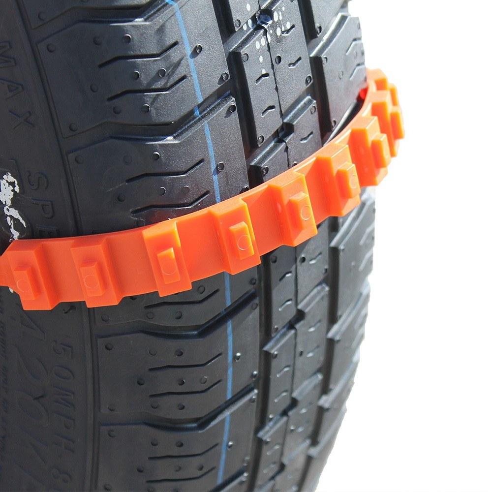 20pcs Car Tire Anti-skid Strap 10*910mm Vehicle Tyre Non-slip Zip Grip Strip Adding Tire Traction for SUV Van Truck Snow Ice Mud