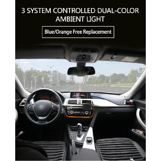 Dashboard Middenconsole Sfeerverlichting Interieur 2 Kleuren Radio AC Paneel LED Trim Voor BMW 3 4 serie F30 F31 F32 F33 F34 F36