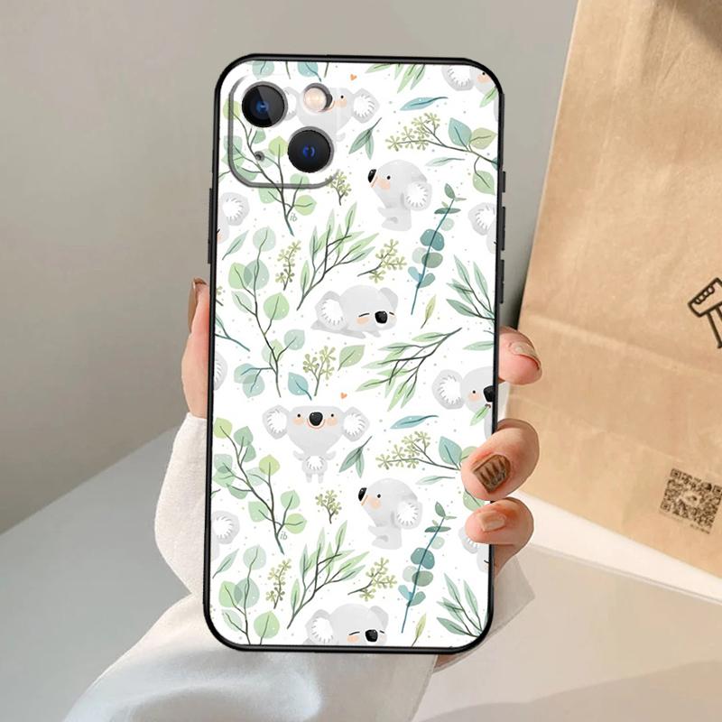 Eucalyptus Lavender Phone Case For iPhone 17 Air 16 14 13 12 11 15 Pro Max 13 12 mini 15 16 Plus 16e Cover Coque