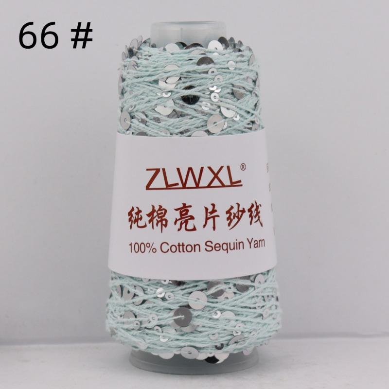 1000g /3200M 100% Cotton Yarn 6mm+3mm Special Sequin Yarn DIY Knitted Garment Accessories Rag Doll Knitting Yarn