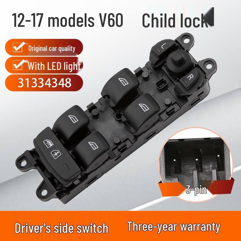 Compatible Power Window Switch for Volvo XC60, V60, S60, XC40, XC80, XC90