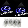 Sada 4 HD uvítacích světel do dveří s laserovým logem LED, kompatibilní s Lexus a s nastavitelným úhlem světel, Světla, Lampy, Světla,