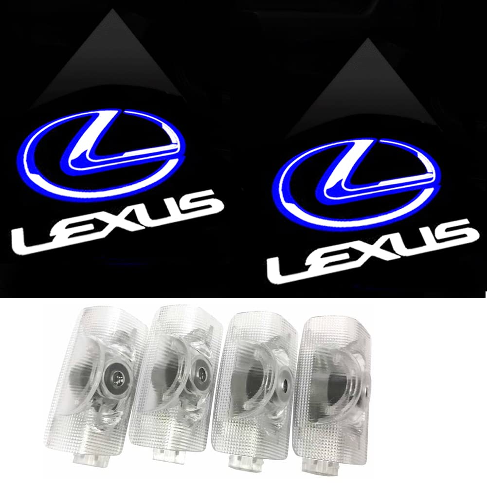

Комплект из 4 HD Подсветки Двери Приветственная Подсветка Лазерный Логотип LED Логотип Совместим с Lexus и с Регулируемым Углом Света, Подсветка, Лампы, Подсветка,