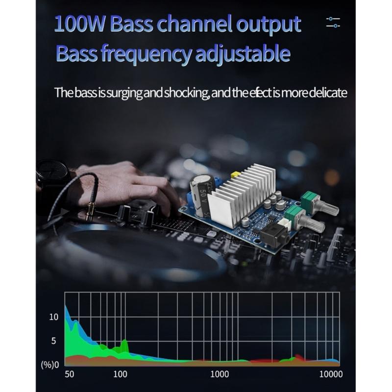 High Efficiency TPA3116D2 Digital Amplifier Board with Low Frequency Channel and Wide Working Voltage Range