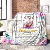 Customizable Teacher Appreciation Floral Blanket Home Decor For Teachers Soft Cozy Throw For Office Bed Living Room Perfect Gift For Birthday