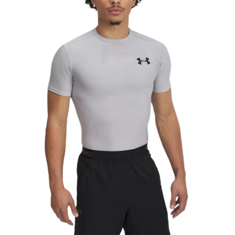 Men's T-Shirt Under Armour HeatGear T Shirt Men's Gray
