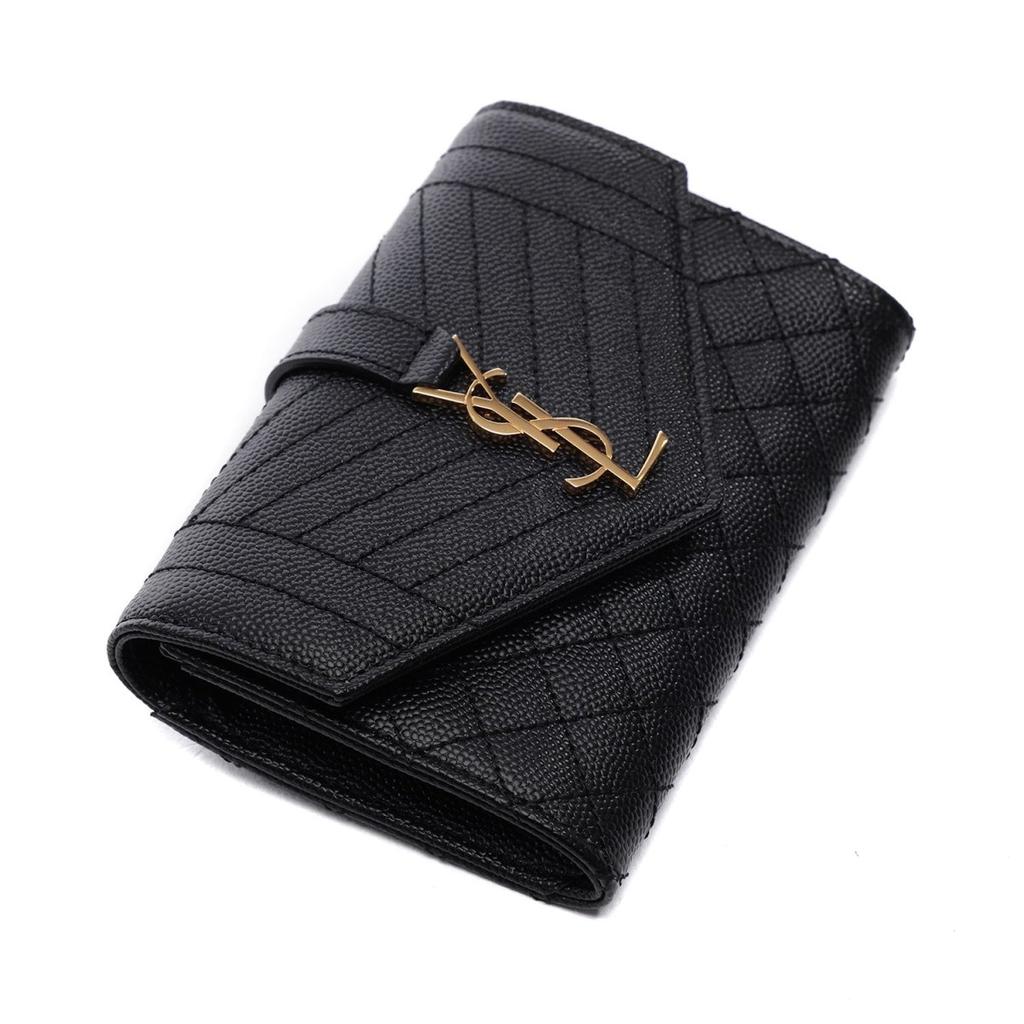 [Saint Laurent] 25SS Women's Monogram Matelasse Envelope Card Wallet 651026 BOW91 1000 25S