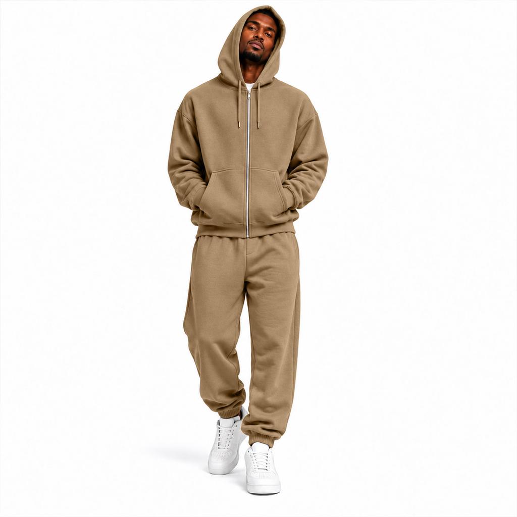 Unisex Hoodie Sweatshirt and Jogger Pants Two-Piece Set