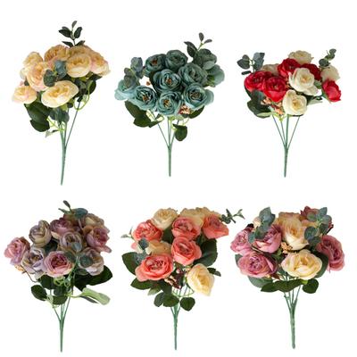 1 Bouquet 10 Head Pretty Artificial Flower Leaf Wedding Art Home Room Decoration