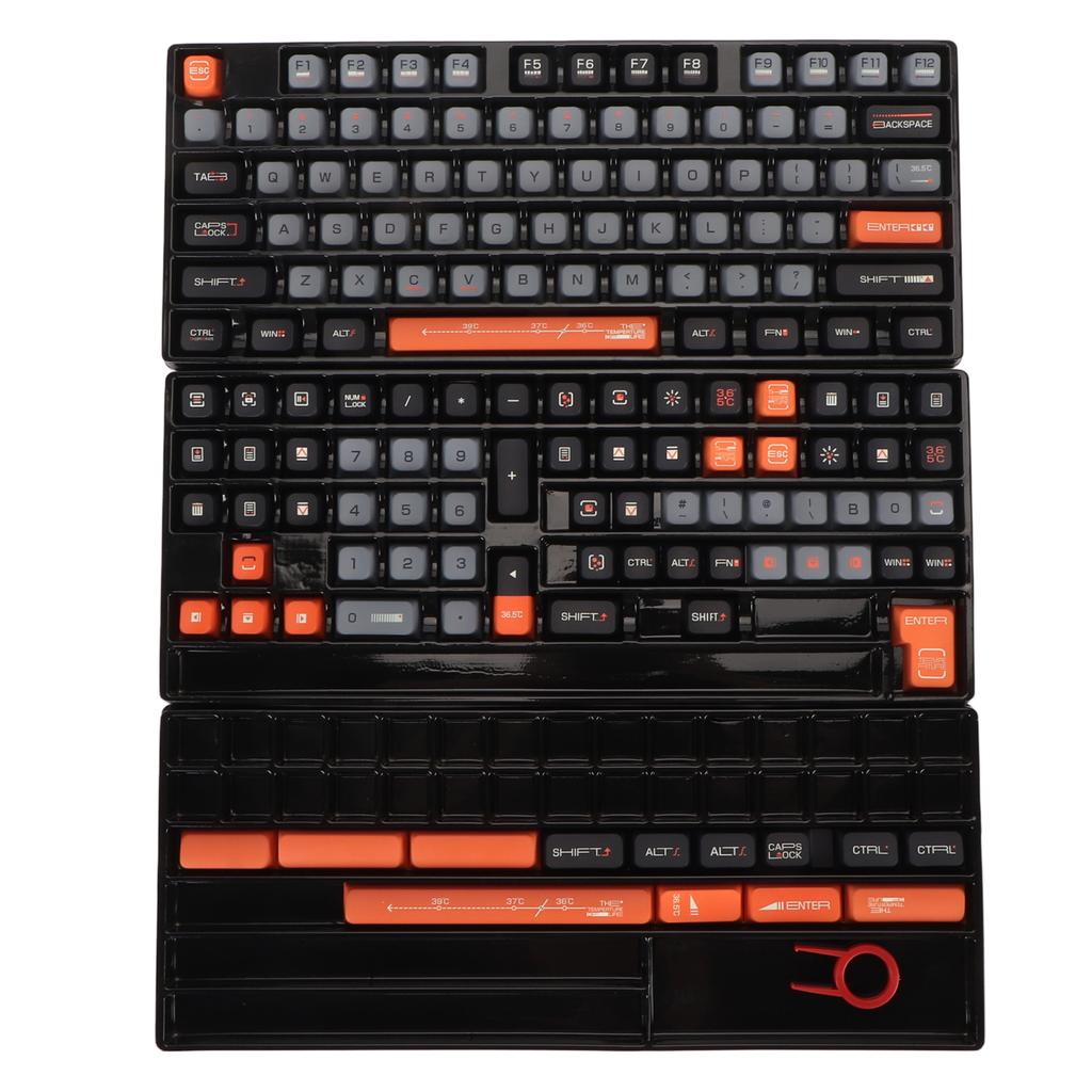 154 Key PBT Keycaps XDA Height Five Sided Thermal Sublimation Mechanical Keyboard Keycaps for 61 87 98 104 108 Keys