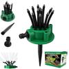 360° Coverage Precision Garden Irrigation Sprinkler,360 Multi Directional Lawn Sprinkler,Automatic Rotating Precision Coverage Irrigation (a2)
