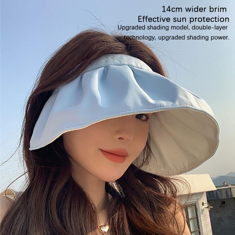 

Shell Cap Female Summer Sunscreen Large Brim Sun Protection Hat Cycling Anti Uv Hollow Cap чёрный