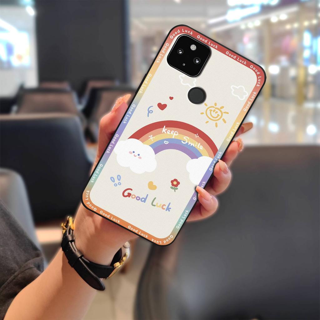 Anti-dust Full Wrap Phone Case For Google Pixel 4A 5G Protective Soft Case Fashion Design Cover Back Cover Cartoon TPU