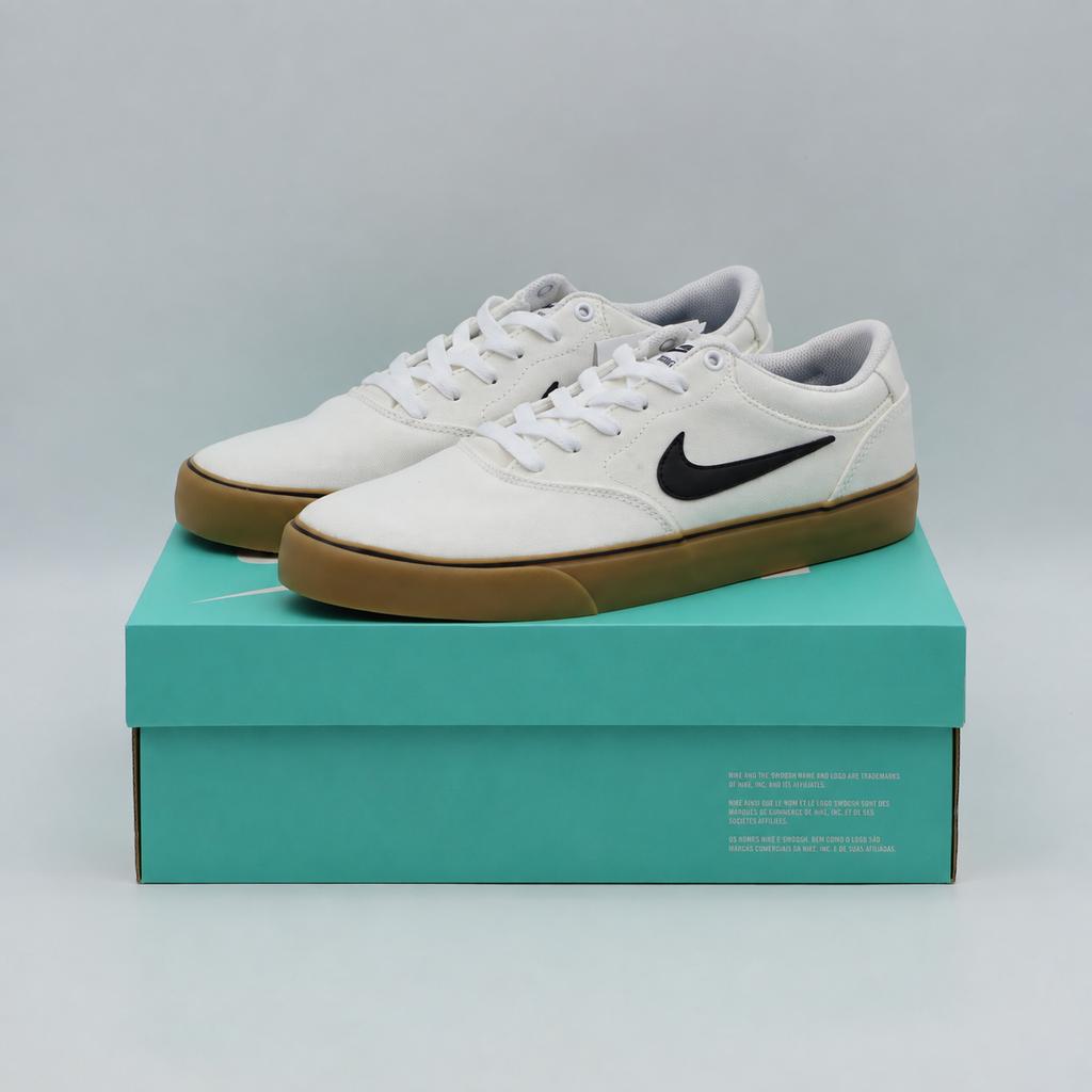 DM3494-101 Nike SB Chron 2 Canvas White White Gum Light Brown Black (Men's)
