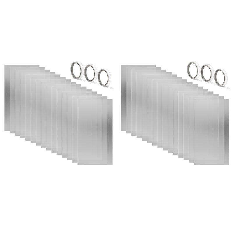 

ABFS 30PCS Sandblast Cabinet Lens Cover 23X11in Abrasive Window Blasting Cabinet Inner Lens Protector Clear Sand Blast Film