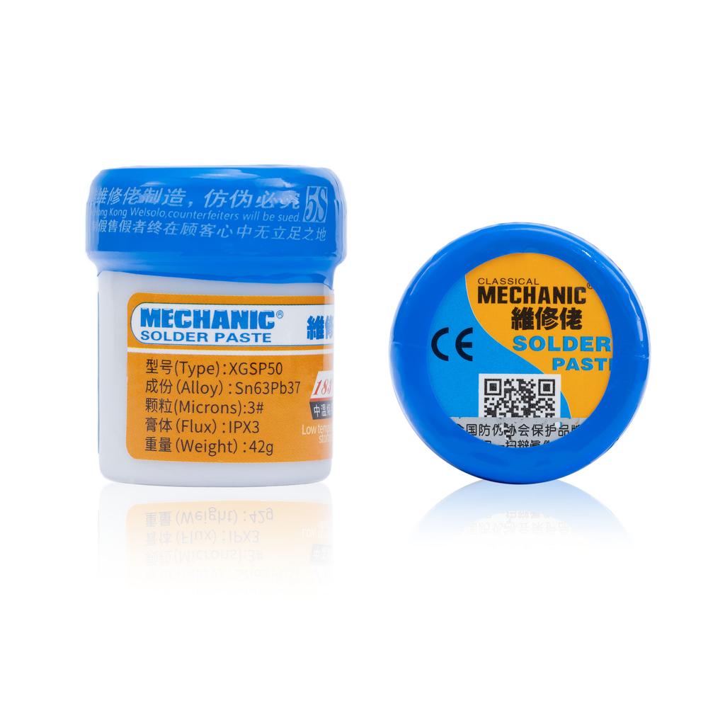 Rosfix Pasta Lutownicza XGSP50 – No Clean | 42g | Temperatura Topnienia 183°C, Srebrna Formuła, Idealna Do BGA