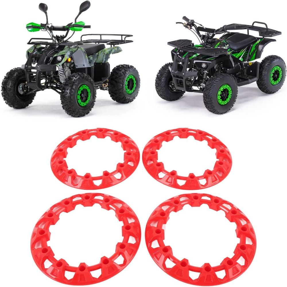 4Pcs 8 Inch ATV Wheel Hub Trim Cover PP Material Hub Protection Trim Cover  For Go Kart